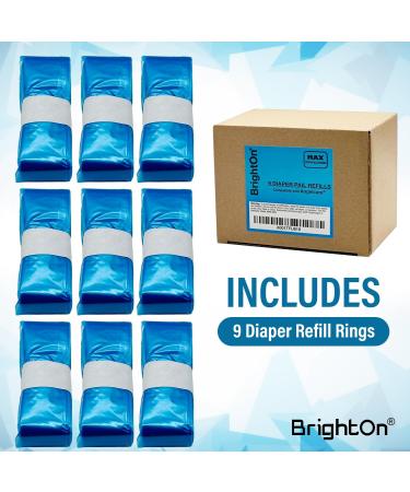 Buy BrightOn Superior Odor Control Refill Foil Rings for Angelcare & Foppapedretti Diaper Pails - 9-Pack | International Shipping Available - Buy Online on GoSupps.com