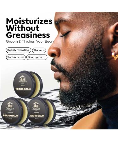 Waking Forest Beard Balm Kit for Men | All-Natural Thicker Beard Growth Butter & Softener | Ultimate Moisturizer Beard Growth Kit - Buy Online on GoSupps.com