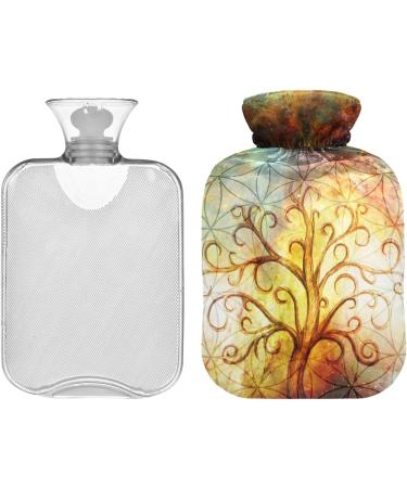 NAANLE Galaxy Tree of Life Hot Water Bottle with Cover - 2L Heat Bottle for Back Pain Relief Hand & Foot Warmer Neck Warmth & Cold Therapy - International Shipping - Buy Online on GoSupps.com