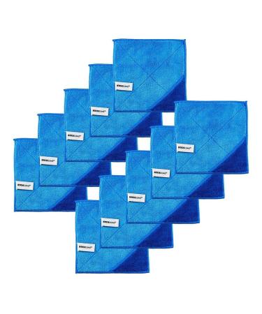 Kochblume 1-5-10er Set / Microfibre cloth cleaning cloth 18 x 18 cm (set of 10 blue-dark blue) 10er Set Blue-dark blue