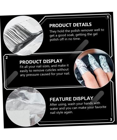 SAFIGLE Lingettes Dissolvantes pour Vernis Ongles en Coton Cellulose 300 Pi ces Grosse Taille Absorption Manucure Gel Maison Salon Feuilles Aluminium - Buy Online on GoSupps.com