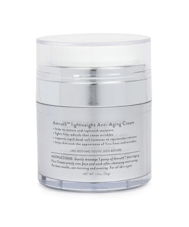 Amruth Resveratrol Daily Anti-Aging Facial Cream - Lightweight Firming & Nourishing Cream for Fine Lines & Wrinkles - 1oz Jar with Pump - Shop Internationally - Buy Online on GoSupps.com