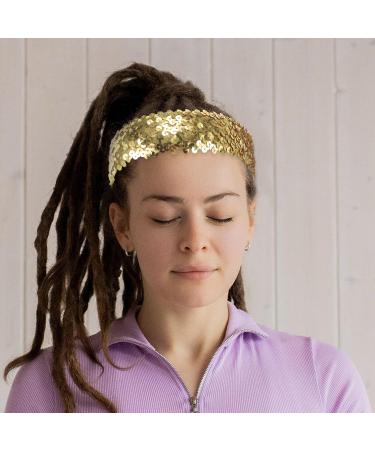 Lurrose Green Sequin Headband for Women & Girls - 1pc Gold Size 1 - Stylish Hair Accessory for Any Occasion - Buy Online on GoSupps.com