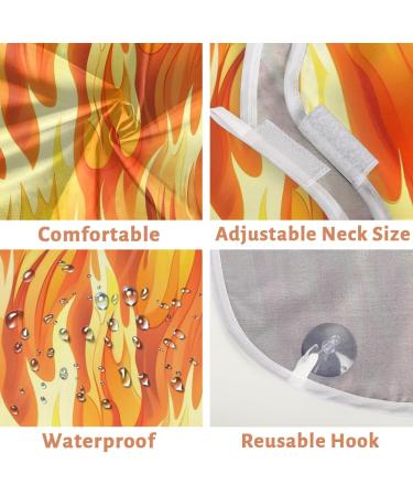 Abstract Flame Beard Bib Apron - Best Beard Hair Catcher for Men | Perfect Gift for Dad Husband | Father's Day Anniversary Christmas - Buy Online on GoSupps.com