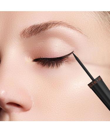 Liquid Eyeliner Waterproof Liquid Eye Liner | Long Lasting & Waterproof Makeup Eyeliner Black Eye Liner for Smudgeproof Eyeliners Eye Makeup Rowces - Buy Online on GoSupps.com