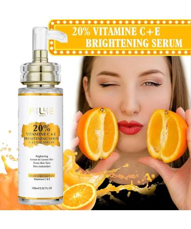 AILKE BOOST LUSTER AILKE Vitamin C & E Super Brightening Concentrated Serum Whitening Moisturizing Clean Skin Reduces Dark Spots with Niacinamide Glycerin for Face Body 100 ml Pack of 1 1 copy - Buy Online on GoSupps.com