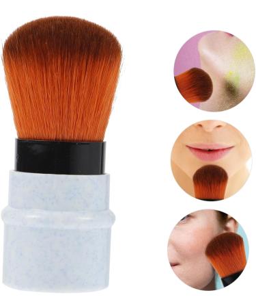 MAGICLULU Telescopic Powder Brush Highlighter Makeup Brush Rabbit Hair Claw Cosmetics Brush Lotus Tealight Candle Holder Face Sculpting Brush Blending Blush Brush Fluffy Plastic Foundation medium Blue - Buy Online on GoSupps.com