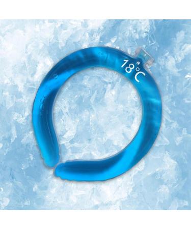 Wearable Cooling Wrap | Reusable Neck Coolers for Hot Weather | Wearable Cold Gel Ice Pack Cooling Neck Wraps Tube Below 18 for Sports Gym Cycling Running Hiking Pochy Three Generations Blue - Buy Online on GoSupps.com