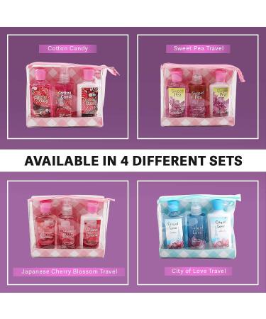 Vital Luxury Bath & Body Care Travel Set - Japanese Cherry Blossom Home Spa Set - Buy Online on GoSupps.com