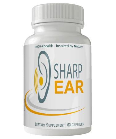 Sharp Ear Complete Tinnitus Relief Supplement 60 Capsules Proprietary Blend to Reduce Ear Ringing and Support Optimal Hearing Function and Clarity