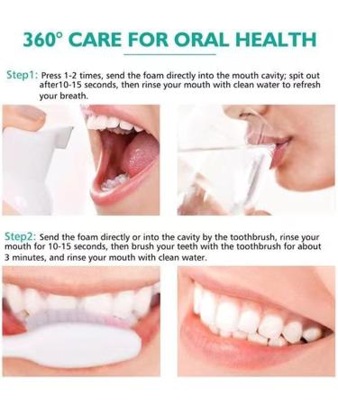 New Teeth Whitening Mouthwash - 2024 | 360 Gum Health Care & Deep Cleaning Foam (3 PCs) - Buy Online on GoSupps.com