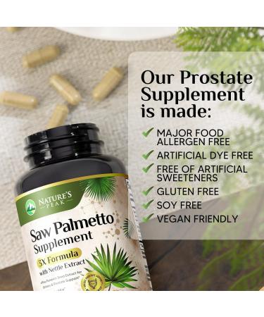Saw Palmetto Prostate Health Supplements for Men 1000mg - 3X Strength with Pumpkin Seed DHT Blocker Urinary Health and Prostate Support for Mens Health Vegan Non-GMO Bottled in USA - 120 Capsules 120 Count (Pack of 1) - Buy Online on GoSupps.com