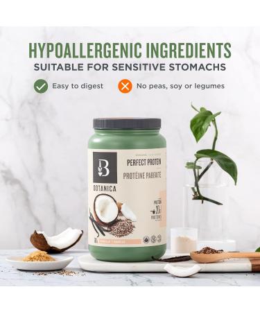Botanica Vegan Protein Powder | Plant Based Protein Powder | Vegan Keto Friendly and Organic Protein Powder Drink with BCAAs Amino Acid Profile Naturally Sweetened | Gluten Free Dairy Free Stevia & Sugar-Free (20 Servings (Pack of 1) Vanilla) Vanilla 780  - Buy Online on GoSupps.com