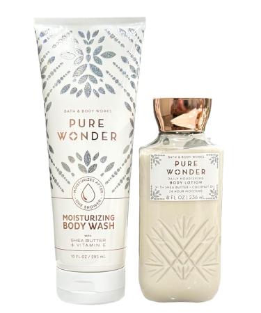 Buy Pure Wonder Shea Butter & Coconut Oil Body Wash & Lotion Set - 10 oz & 8 oz | Moisturizing & Nourishing | International Shipping Available - Buy Online on GoSupps.com