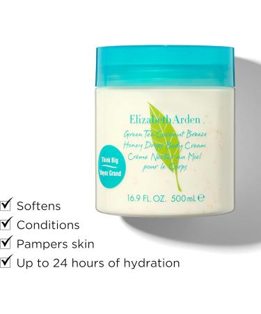 Elizabeth Arden Green Tea Coconut Breeze Honey Drops Body Cream (500ml) Citrus Floral & Fruity Fragrance Hydrating Perfumed Body Cream for Women - Buy Online on GoSupps.com