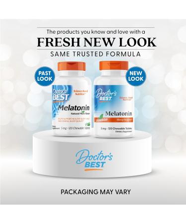Buy Doctor's Best Melatonin 5mg Chewable Tablets - Natural Mint Flavor (120 Count) - Buy Online on GoSupps.com