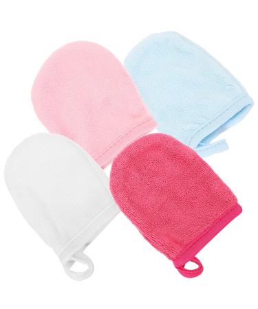 FRCOLOR 8 Pcs Makeup Remover Mitts & Cleansing Wipes - Comfortable Fiber Washcloths for Effortless Makeup Removal - Buy Online on GoSupps.com