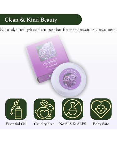 Adirondack Natural Lilac Shampoo Bar - Vegan Handmade Organic for Dry Hair - Moisturizing Aloe Vera & Jojoba Oil 2.5 oz - Buy Online on GoSupps.com