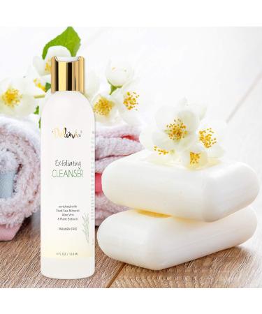 Deluvia Exfoliating Face Wash | Hydrating Cleanser & Gentle Scrub for Men & Women | Best Face Exfoliant for Glowing Skin - Buy Online on GoSupps.com