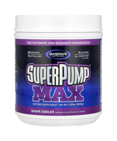 Gaspari Nutrition SuperPump Max Grape Cooler 1.41 lbs (640 g)