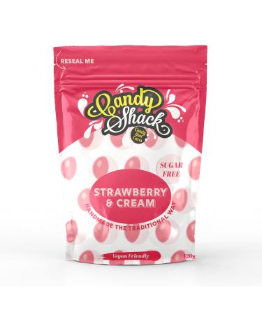 Candy Shack - Sugar Free Strawberrys and Cream 120 g x 12 - Buy Online on GoSupps.com