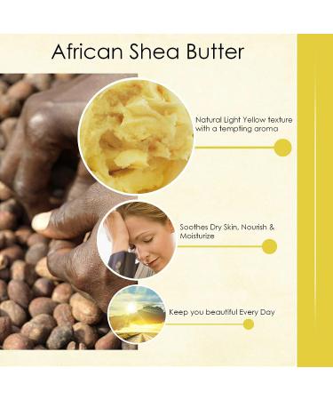 RA Cosmetics 100% African Shea Butter Whipped Baby Powder 6 oz - Natural Moisturizer for Baby's Delicate Skin - Buy Online on GoSupps.com