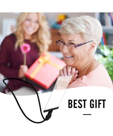 Magnifying Glass for Reading Hands Free 4X Loupe for Seniors Full Page View 5.3"x 8.7" Flexible Magnifier for Needlepoint Small Fonts (Black) - Buy Online on GoSupps.com