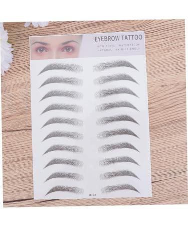 Beavorty 6 pcs 3d eyebrow stickers natural tattoo stickers eyebrows shape sticker Eyebrow Transfer Stickers - Buy Online on GoSupps.com