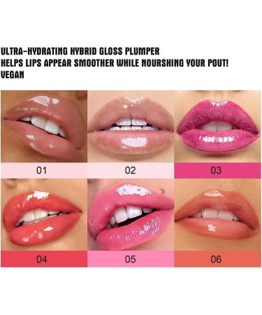 Chili-infused Plumping Lip Oil - Clear Pink Gloss for Hydrated & Full Lips (04#) - Buy Online on GoSupps.com