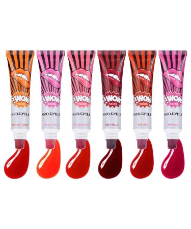 Lot de 6 rouges l vres Peel Off - Imperm ables - Longue dur e - Pour mariage
