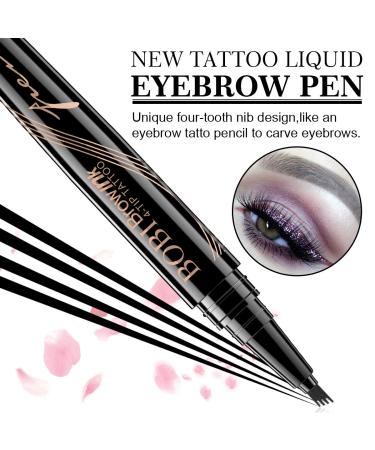 Waterproof Eyebrow Pencil - Liquid Eyebrow Makeup for Defined Natural Looks (Black) | Shop Internationally - Buy Online on GoSupps.com