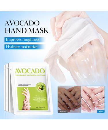 Masque Pour Les Mains Gants Hydratants L'avocat Masque Hydratant Pour Les Mains Avec De La Vaseline Masque De R paration Pour Les Mains Soin Des Mains Nourrissant Et Adoucissant 5 Paires - Buy Online on GoSupps.com