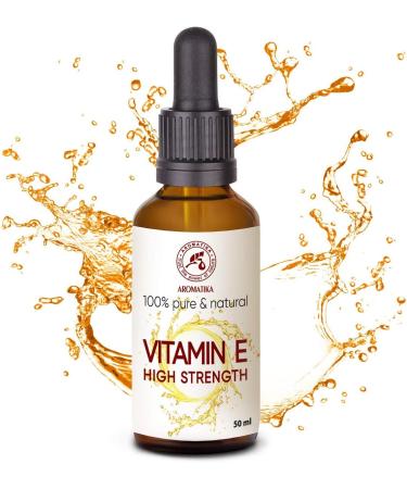 Vitamin E Drops 50ml - Highly Concentrated for Face Body & Hair Care - Natural Skincare Solution - Buy Online on GoSupps.com