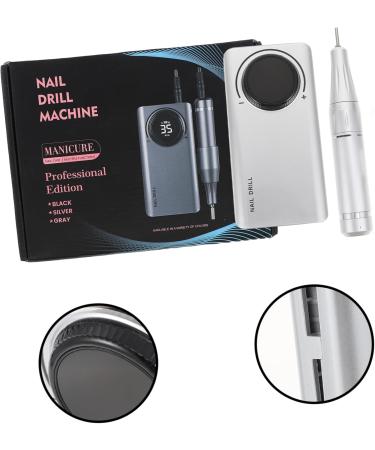 Beatifufu Nail Polisher Electric Pedicure Nail File Pet Nail Trimmer Nail Art Manicure Nail Nail File Pen Dog Nail Portable Nail Nail Kits Toenail Abs Miss Drill USB 14X7X2.5CM Silver - Buy Online on GoSupps.com