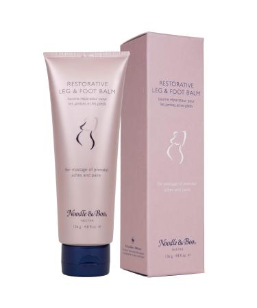 Noodle & Boo Restorative Leg & Foot Balm Moisturizer For Massage of Prenatal Aches and Pain 4.8 fl. oz.