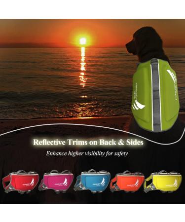 Vivaglory Dog Lifeguard Vest - Skin-Friendly Neoprene Swimming Safety for Large Dogs Green Sizes L (64-71cm) - Perfect for Water Activities - Buy Online on GoSupps.com