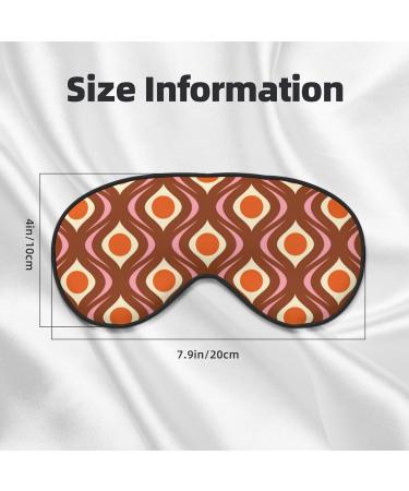 70s Retro Sleep Eye Mask - Soft Blindfold with Elastic Strap for Travel & Night Sleeping - Buy Online on GoSupps.com