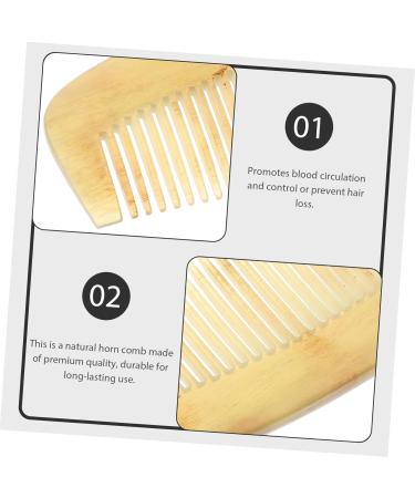 MAGICLULU Hair Brush Texture Comb Jade Comb Teasing Combs for Women Handmade Pocket Comb Wide Tooth Hair Comb Hair Teasing Comb Combs for Men Comb for Women Horn Comb Switch Man Modeling 12cm As Shown - Buy Online on GoSupps.com