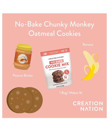 No Bake Oat Chocolate Cookie Mix 6pk - Makes 96 Gluten Free Cookies - Vegan, Dairy Free, Soy Free | Oatmeal Cocoa Bliss - Buy Online on GoSupps.com
