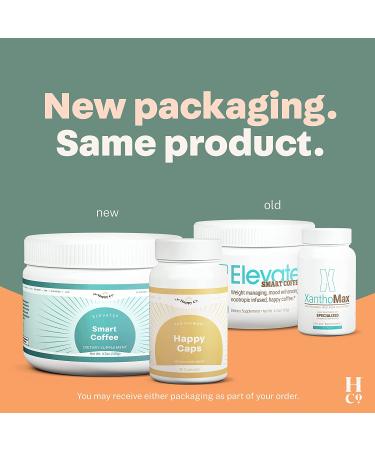 The Happy Co. D.O.S.E. Coffee Duo - Elevate Smart Coffee & XanthoMax Happy Caps - Nootropic & Antioxidant Supplement for Weight Loss & Energy - 30 Servings - Buy Online on GoSupps.com