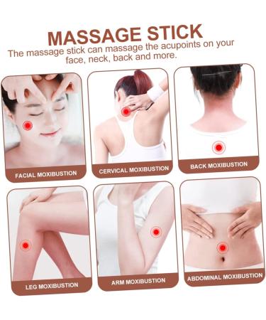 Fomiyes Wooden Massage Roller Stick Trigger Point Therapy & Back Relief 36x2.5cm - Buy Online on GoSupps.com