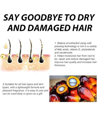 Batana Oil for Healthy Hair Growth - Promotes Hair Wellness for Men & Women - Enhances Radiance - 2PCS - Buy Online on GoSupps.com