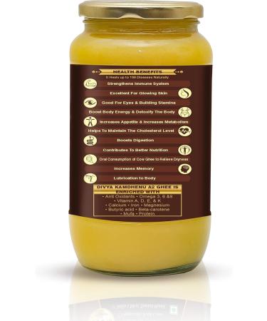 Divya Kamdhenu Cream Bilona A2 Gir Cow Ghee Cream is separated from milk and cultured to obtain butter Desi Gir Cow Bilona Ghee Grassfed Cultured 250 Ml Glass Bottle - Buy Online on GoSupps.com