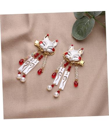 VICASKY 1 Pair Fox Tassel Clip Women Tassel Hair Clip Girl Hair Clips Tassel Drop Barrette Tassel Barrette Chinese Tassel Hair Clip Chinese Hair Accessories Chinese Tassel Hairpin - Buy Online on GoSupps.com
