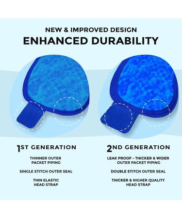 Gel Eye Mask for Relaxing & Cooling Relief - Helps with Puffy Eyes, Headaches, Dark Circles - Includes Bonus Silk Sleep Mask - Buy Online on GoSupps.com
