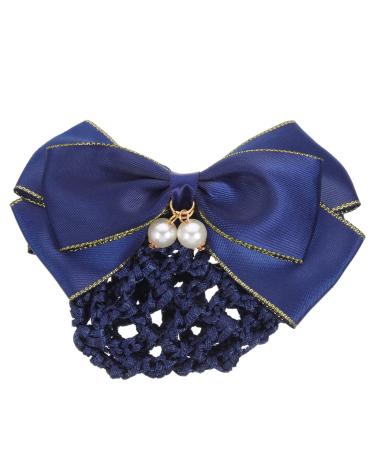 LALAFINA Hairpin Bowknot Hair Accessory Bow Bun Hair Net Barrette Bun Cover Hairnet Bun Cover Bow Bun Hair Cover Bowknot Hair Tie Hair Nets for Women Hair Set Bow Tie Fabric