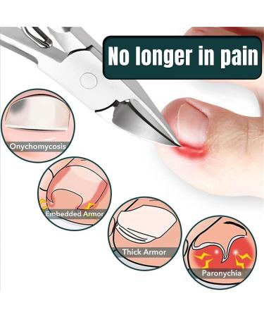 Toe Nail Clippers for Thick Nails Heavy Duty Professional Nail Clippers for Elderly Ingrown Nails Dead Skin Calluses - Buy Online on GoSupps.com