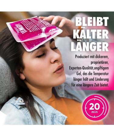 Buy Perfect Remedy Cooling Pads - Reusable Pain Relief Gel Packs for Injuries (2 Pieces Pink) - Ideal for Knees Back Neck & Ankle - Buy Online on GoSupps.com