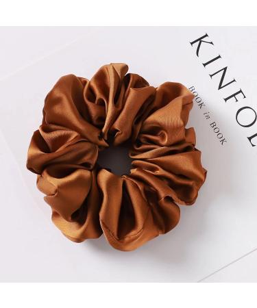 6-Piece Big Satin Silk Scrunchies Hair Set | No Damage Ponytail Holder Ties - Buy Online on GoSupps.com
