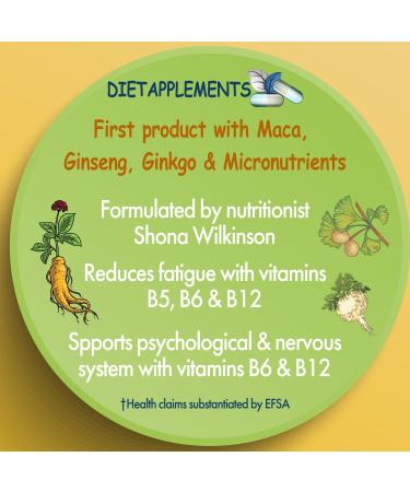 Maca Root 4000mg with Ginkgo Biloba & Korean Red Ginseng - 4256mg - Vegan Capsules with Vitamins & Minerals for Immune & Hormonal Support - Buy Online on GoSupps.com